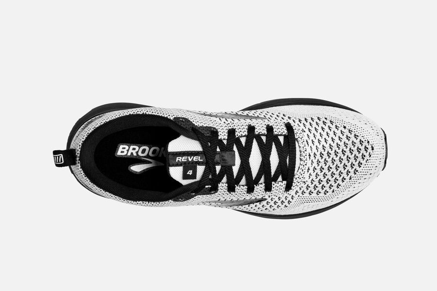 Brooks Revel 4 Road Running Shoes Womens White/Black 932165-NSM